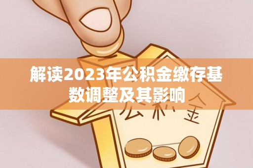 沙雅解读2023年公积金缴存基数调整及其影响