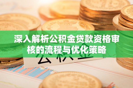 沙雅深入解析公积金贷款资格审核的流程与优化策略