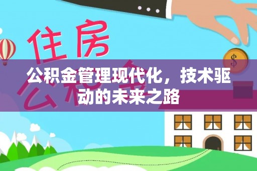 沙雅公积金管理现代化，技术驱动的未来之路